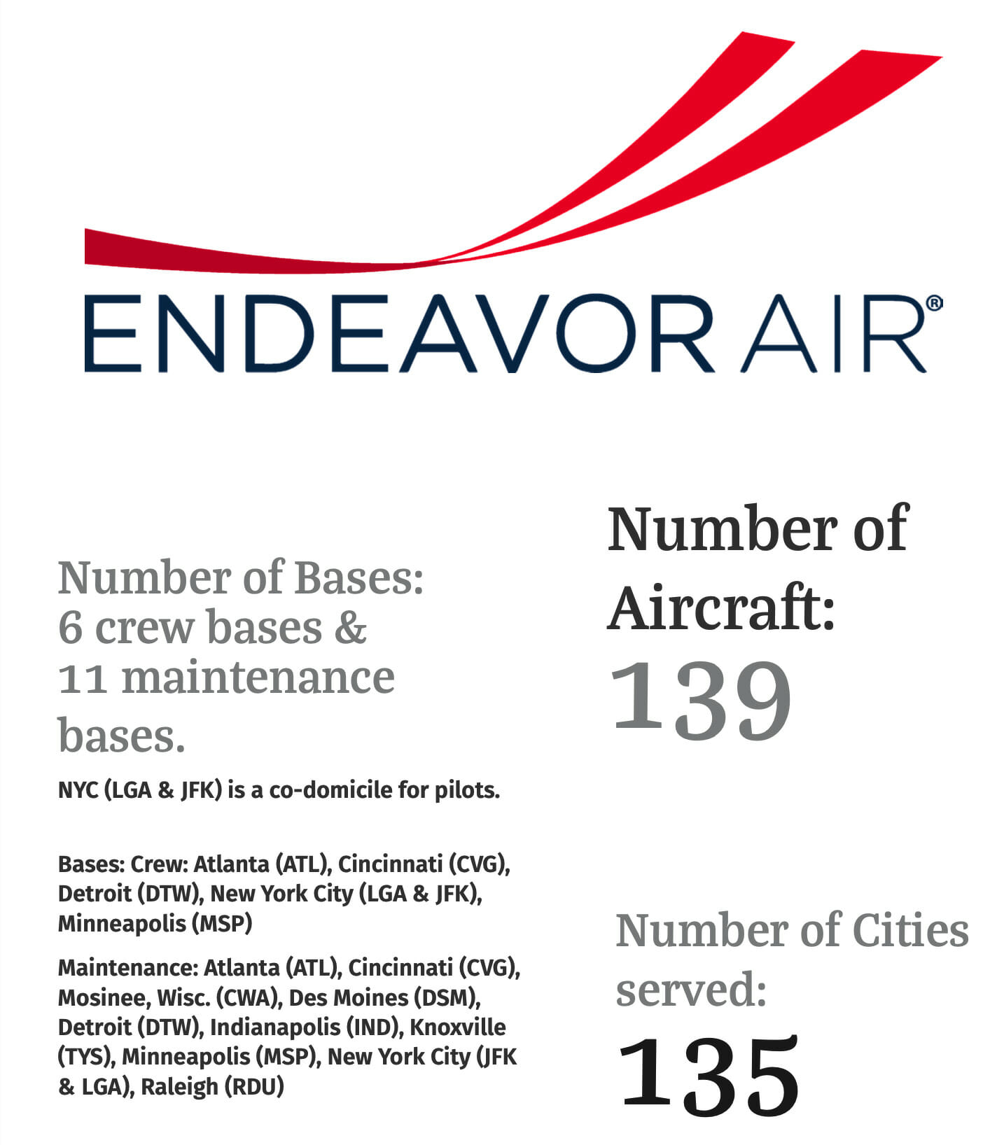 endeavor air baggage